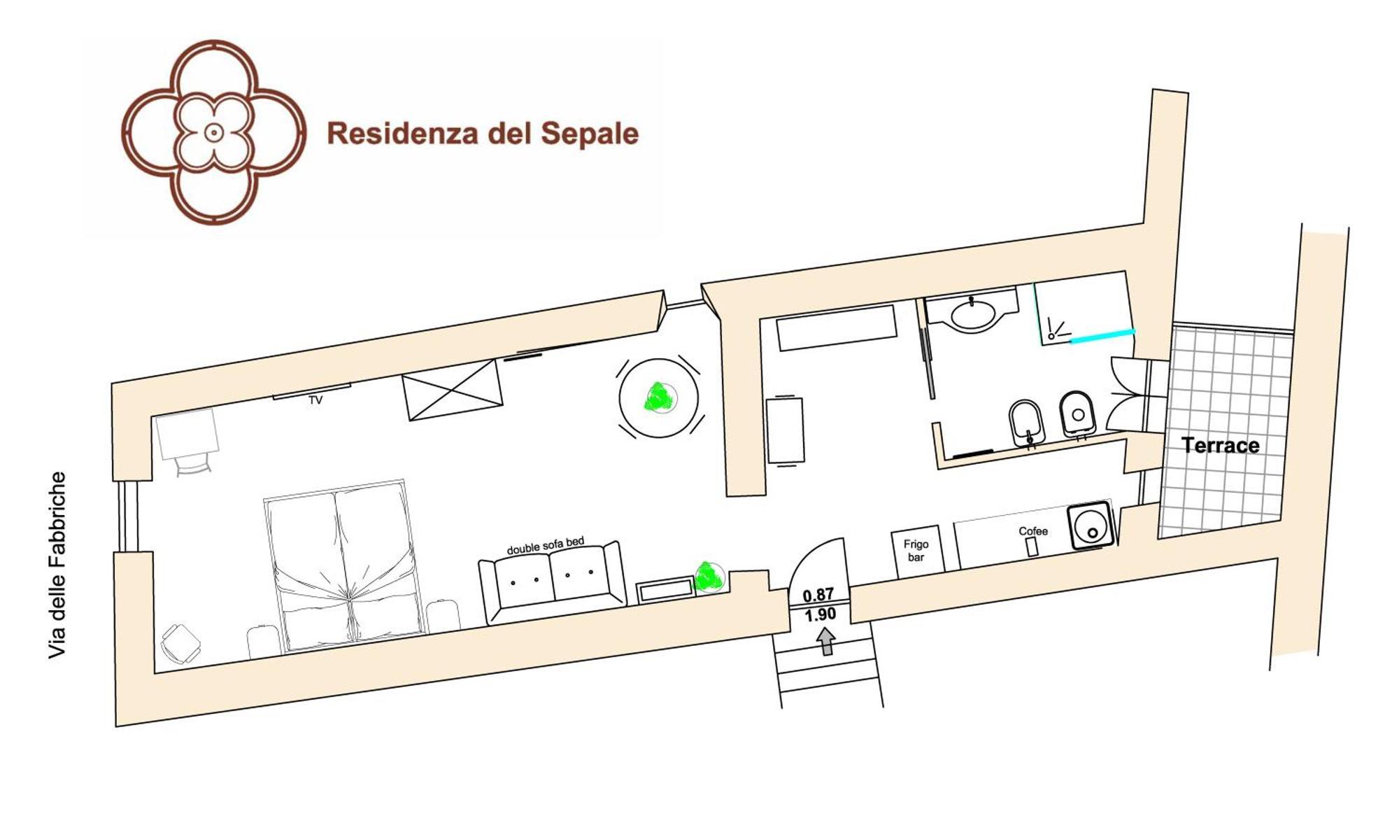 Residenza Del Sepale Apartment Viterbo Bagian luar foto